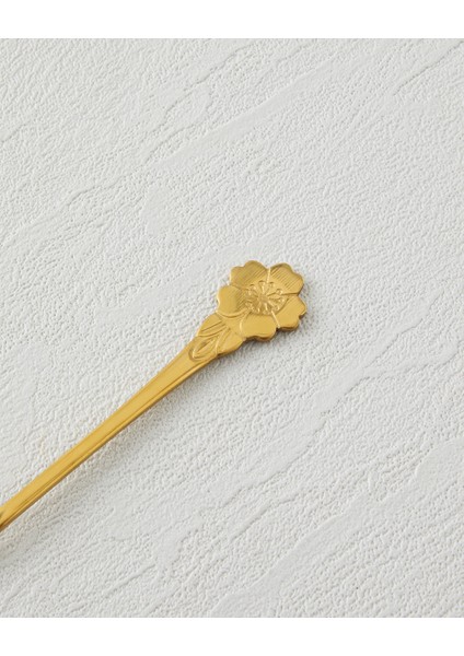 Flora Paslanmaz Çelik Kokteyl Çatalı 4 Parça Gold indirimleri