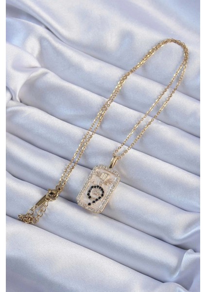 316L Çelik Zincir Altın Renk Zirkon Taşlı Minimal Papatya Figürlü Tarot Kolye fiyatları