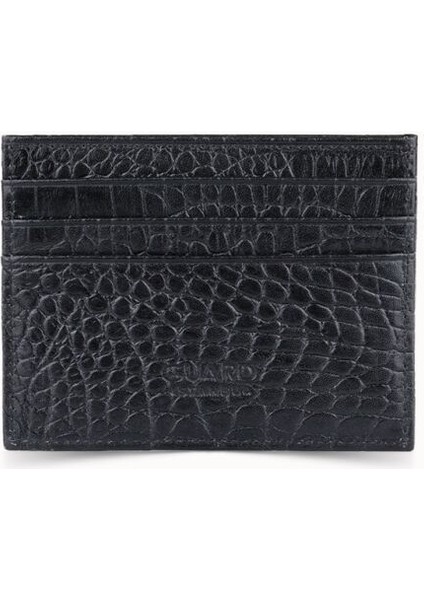 Guard Siyah Croco Large Croco Baskı Deri Kartlık fiyatları