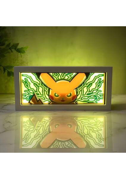 Öfkeli Pikachu LED Işık Kutusu ⚡