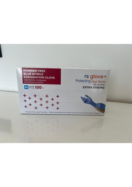 Pudrasız Nitril Muayene Eldiveni Kimyasal Dayanımlı Lateks Içermez Gıdaya Uygun Tek Kullanımlık Mavi Eldiven fiyatları