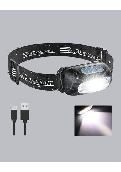 Bfs Gece Balıkçılığı Için Ultra Parlak Şarjlı Kafa Lambası | 4 Işık Modu + USB Şarj fırsatları