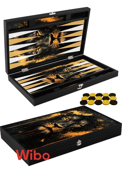 Yenigün Deri Tavla Takımı Trend Aslan Tavla Takımı