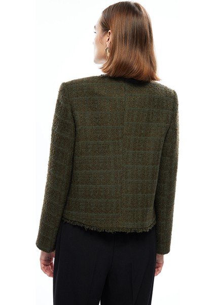 Yeni Sezon Bisiklet Yaka Kadın Tüvit Ceket fırsatları