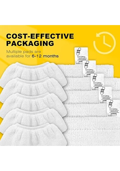 10 Mikrofiber Bez Seti, Buharlı Temizleyici Aksesuarı, Sc 2, Sc 3, Sc 4, Sc 5, Yıkanabilir Bezler (5 Zemin Başlığı + 5 El Başlığı) fiyatları