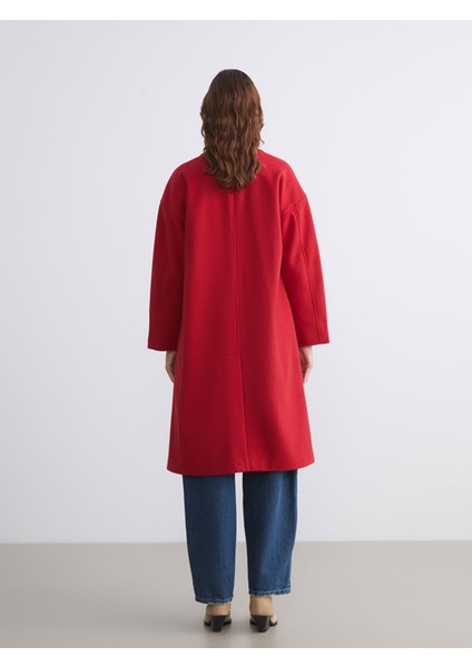 Yeni Sezon Kruvaze Yaka Kadın Kaşe Kaban indirimleri