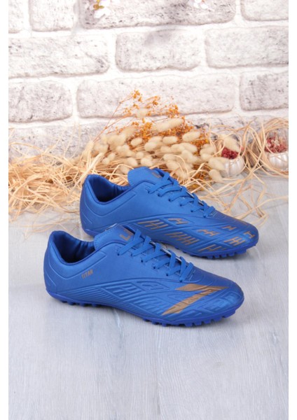 Titan Saks Mavi Orjinal Ürün Çim Saha Halı Saha Erkek Futbol Ayakkabı fırsatları