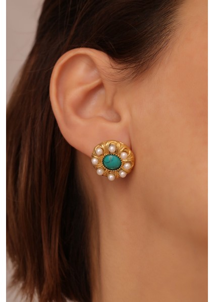 Turquoise Pearl Earrings fiyatları