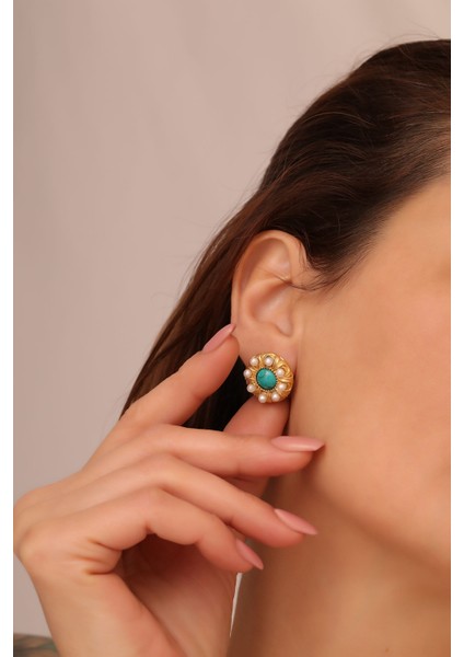 Turquoise Pearl Earrings modelleri