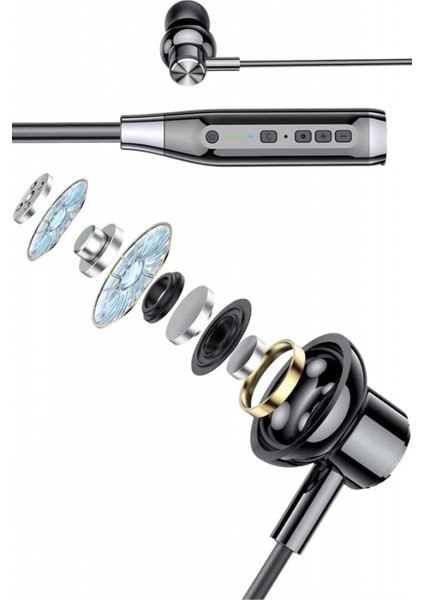 Bluetooth Kulaklık 120 Saat Kullanım Süresi Boyun Askılı Bluetooth Kablosuz Kulaklık indirimleri