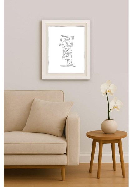 Zdenko Puhin 35X25CM Orijinal Karikatür Tablo indirimleri