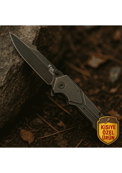 Eskitme Metal Polimer Saplı Isme Özel Yazılı 9CR13MOV Kalite Paslanmaz Çelik Avcı Kamp Bıçağı modelleri