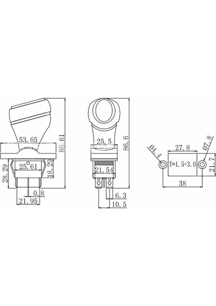 Joystick Kcd4 Anahtar Push Beyaz Ileri Geri Vites Kolu 16A 250V Akülü Çocuk Arabası Vinç indirimleri