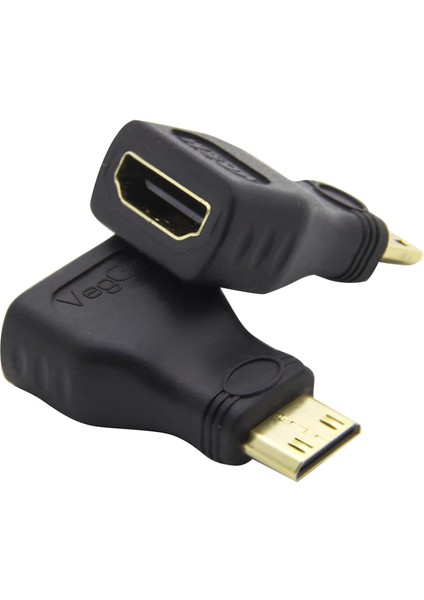 Mini HDMI To HDMI Dönüştürücü Adaptör