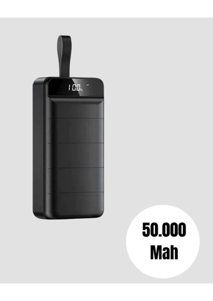 Yüksek Kapasiteli 50.000 Mah Powerbank – Type-C, Lightning ve Micro USB Uyumlu, Çoklu Cihaz Şarj Özellikli fiyatları