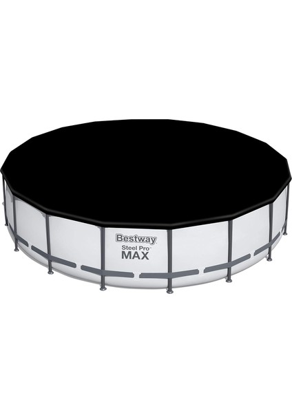 5,49M Pvc Havuz Örtüsü 549 cm Çapındaki Yuvarlak Yer Üstü Havuzlar Için 555 cm Çap