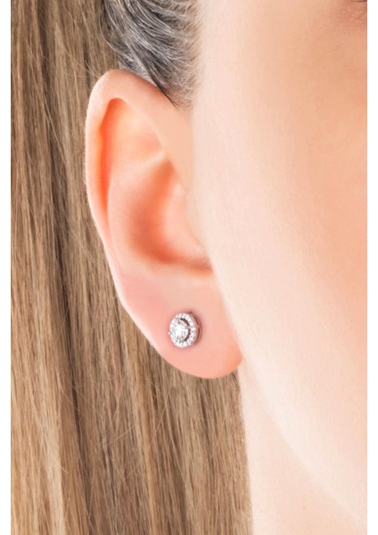 Mozanit Fısıltısı 18 Ayar Beyaz Altın Kaplama Gümüş Küpe fiyatları