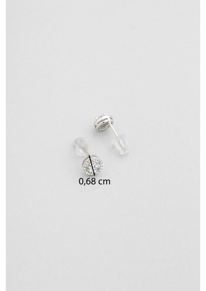 Mozanit Fısıltısı 18 Ayar Beyaz Altın Kaplama Gümüş Küpe modelleri