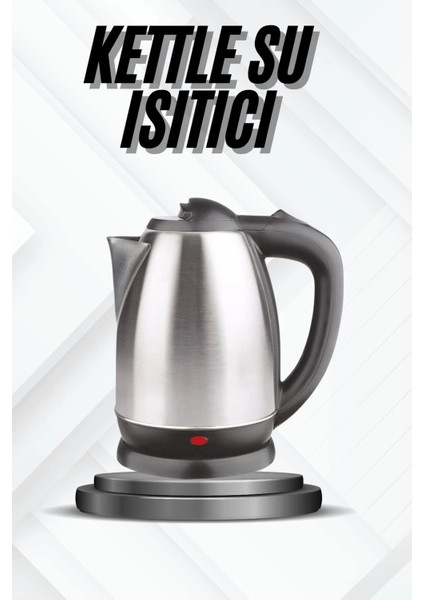 Bfs Kettle Su Isıtıcı C F Priz Uyumlu 220 - 240 V Paslanmaz Çelik Kablolu