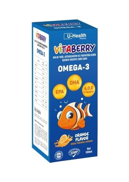 U Health Vıtaberry Omega Şurup 100ML fiyatları