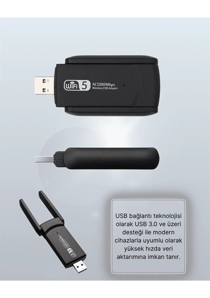 USB 3.0 Wireless Adaptör – 2.4ghz & 5ghz Destekli indirimleri