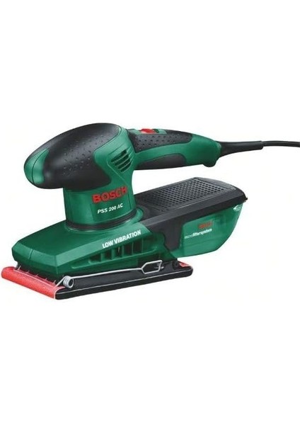 And Pss 200 Ac Titreşimli Zımpara Makinesi, Yeşil, 200 W, 24.000 Titreşim/dak, Dikdörtgen Zımpara Yüzeyi 92 x 182 Mm, Mikro Filtre Sistemi, Plasik Çanta