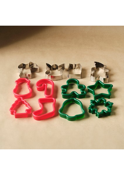 New Year Yılbaşı Çam Ağacı 13 Parça Renkli Kurabiye Kalıbı fiyatları