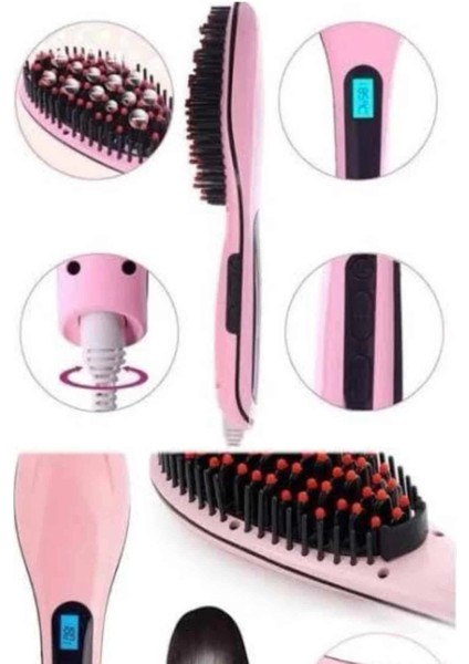 Bfs Saç Fırça Akıllı LCD Ekran Pratik Saç Düzleştirici Tarak Pratik Taşınabilir modelleri