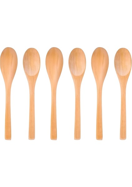 High-Tech 6 Adet Küçük Tahta Kaşık, Pişirme Kaşıklar, Mini Tadım Kaşıkları Tuz, Bal, Kahve, Çay, Şeker, Reçel, Hardal Için