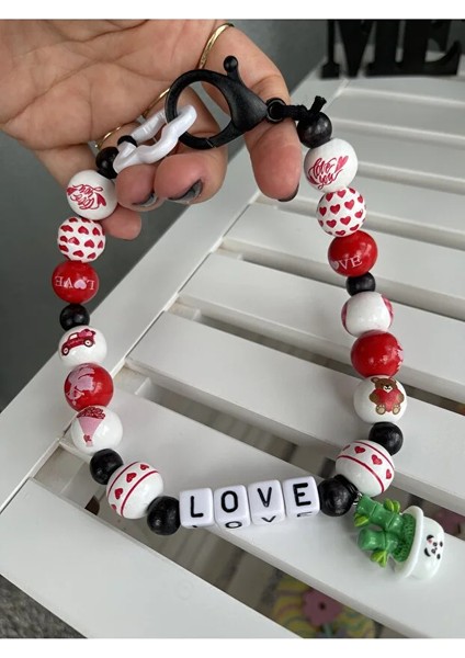 Love Yazılı Bambu Charmlı Sevimli Köpek Kolyesi/tasması fiyatları