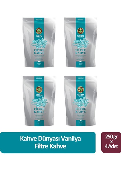 Vanilya Filtre Kahve 250 gr x 4 Adet