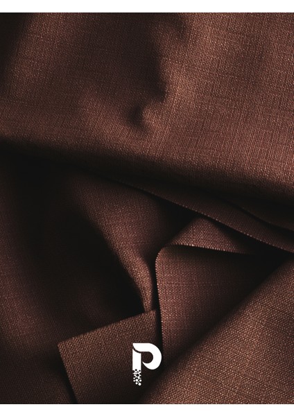 1/2 Pileli Keten Dokulu Kahverengi Modern Fon Perde – Ütü Gerektirmez modelleri