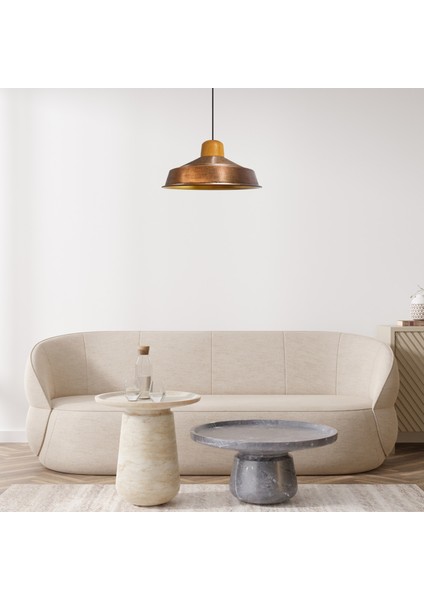 Asaletli Patina Tekli Avize Ahşap Başlık Retro Sarkıt Lamba Restoran Salon Aydınlatma modelleri