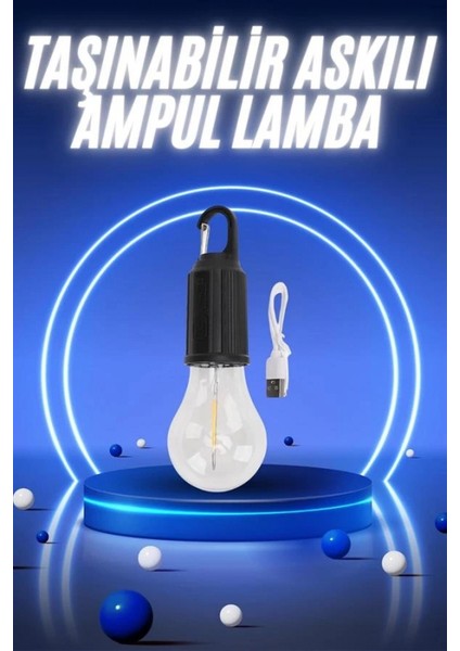 Taşınabilir Şarjlı LED Ampul Askılı Lamba Kamp Bahçe Lambası fiyatları