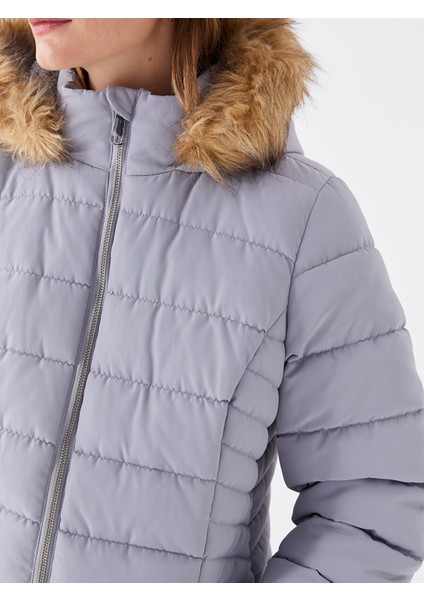 Yeni Sezon Kadın Kapüşonlu Düz Şişme Mont fırsatları