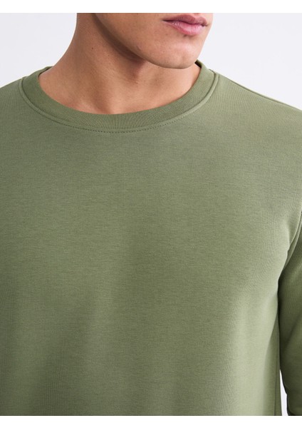 Yeni Sezon Bisiklet Yaka Erkek Sweatshirt modelleri