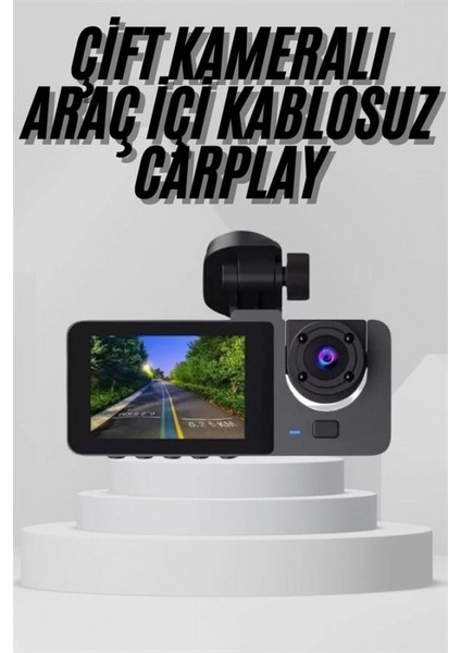 Yol Kayıt Araç Kamerası Hd Dvr 3 Kameralı 2.0in Ekranlı Ön Iç Arka fiyatları