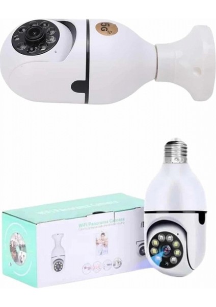Güvenlik Kamerası Wi-Fi Özellikli 360 Derece Full Hd 1080P Ampül Kamera fırsatları