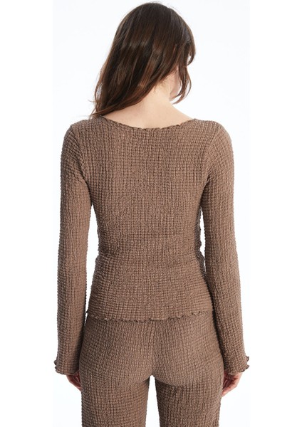 Yeni Sezon Bisiklet Yaka Dokulu Kadın Body fırsatları