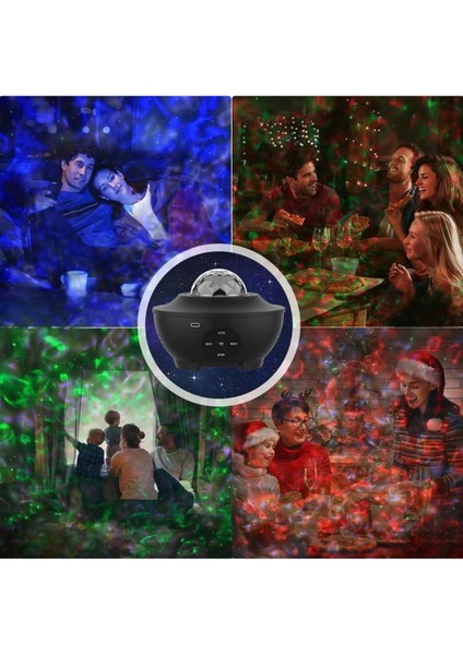 Bfs Yıldızlı Gökyüzü Projektörü Uzaktan Kumandalı Çocuklara Özel Şarjlı modelleri