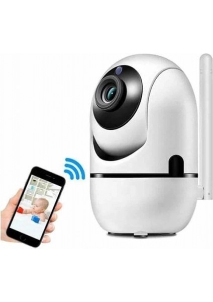 360° Full Hd Akıllı Kamera Hareket Sensörlü Wifi Kamera Çocuk Güvenlik Kamerası