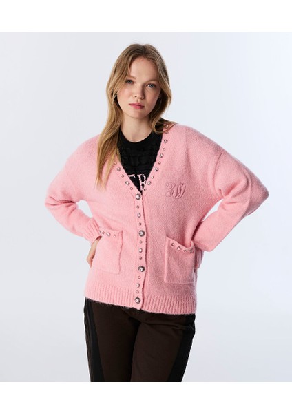 Karma Aksesuarlı Triko Hırka TW6250050276033 fiyatları