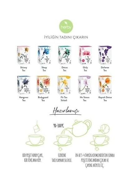 Herby Zencefilli Ballı Kış Çayı, 3'lü Paket modelleri