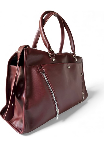 Fermuar ve Kemer Detaylı Omuz Çantası Stella