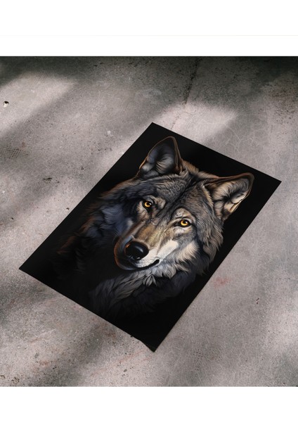 Rosa Art Çerçevesiz Poster | Dijital Sanat Kurt Posteri, Parlak Doku ve Yüksek Çözünürlüklü, Dijital Baskı, Kurt Posteri