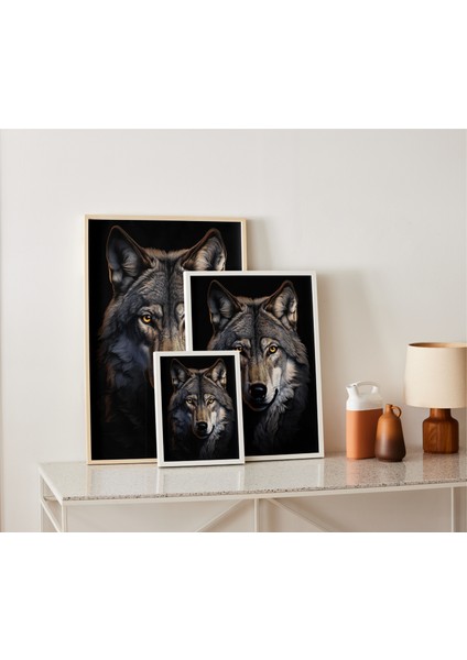 Rosa Art Çerçevesiz Poster | Dijital Sanat Kurt Posteri, Parlak Doku ve Yüksek Çözünürlüklü, Dijital Baskı, Kurt Posteri