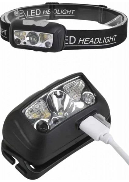 Ayarlanabilir Kafa Lambası Type-C Şarjlı Kompakt Kamp Lambası indirimleri