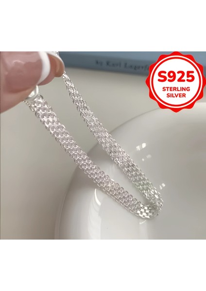 Milano Hasır Gümüş Kadın Bileklik 925 Ayar Gümüş Bileklik fiyatları