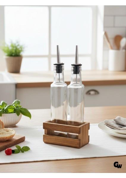 Ahşap Doğal 2li Yağdanlık ve Sosluk Ahşap Cam Set Takımı(Set)(Kiraz)(Uzun Başlık) fiyatları