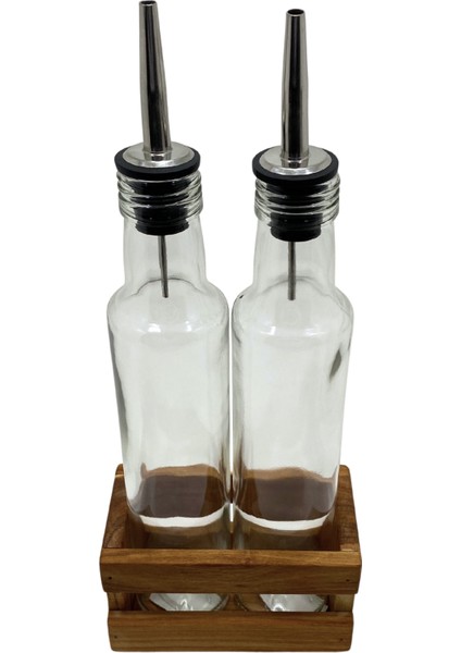 Ahşap Doğal 2li Yağdanlık ve Sosluk Ahşap Cam Set Takımı(Set)(Kiraz)(Uzun Başlık) fırsatları